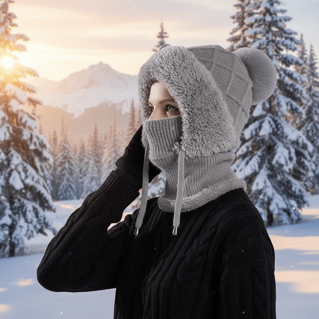 Pasamontañas Térmico 3 - en - 1 Shermosa™ | Gorro + Braga + Cubrebocas Ultrasuave - SHERMOSA