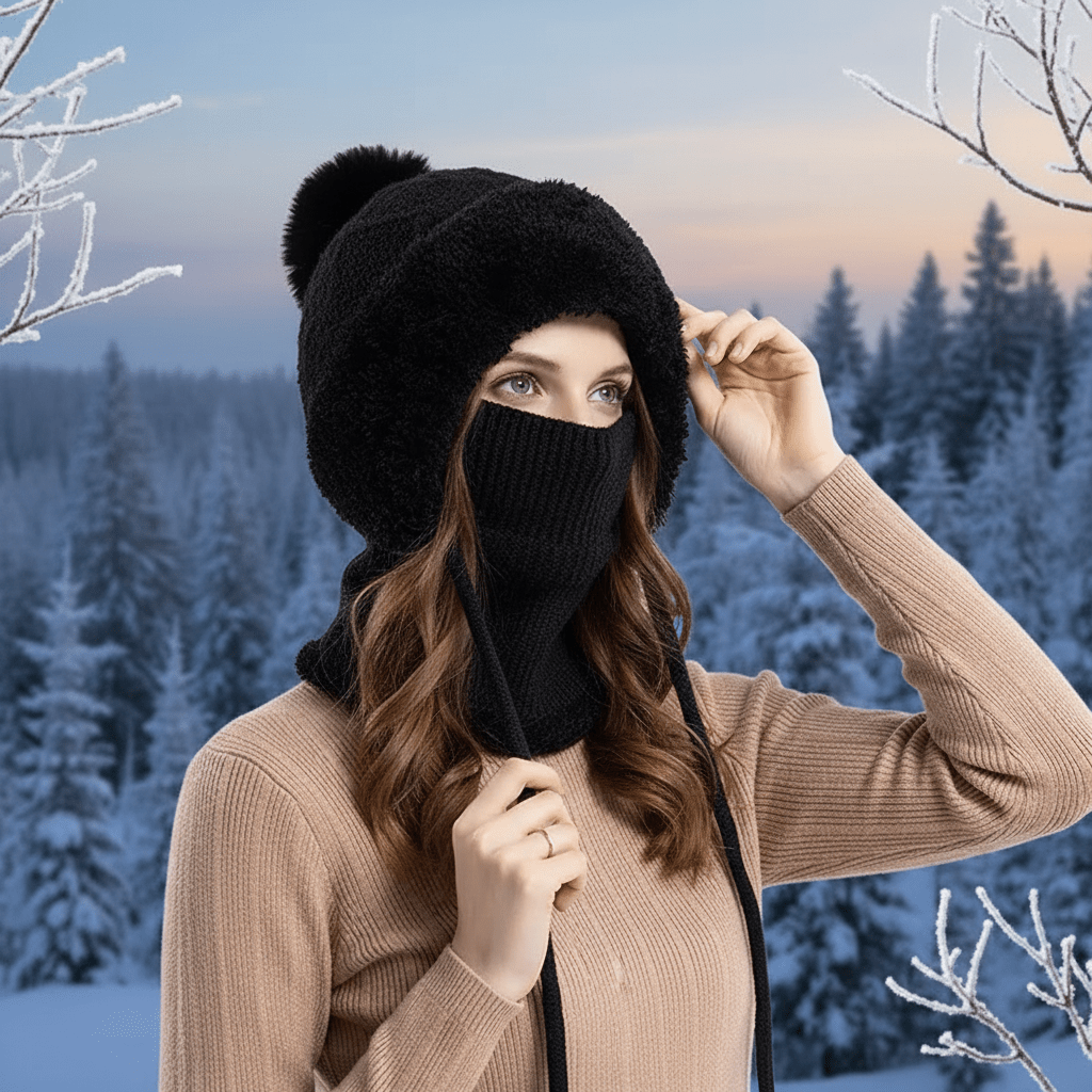 Pasamontañas Térmico 3 - en - 1 Shermosa™ | Gorro + Braga + Cubrebocas Ultrasuave - SHERMOSA